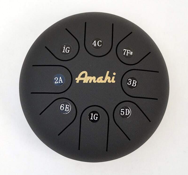 Amahi 6” Steel Tongue Drum Black
