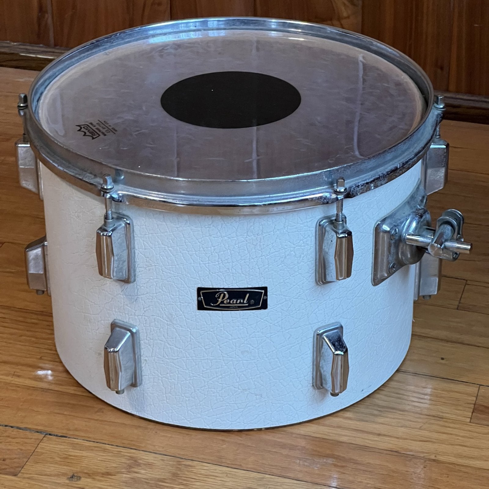 Pearl 9x13 Tom Drum White Naugahyde Leathgerette 1970s