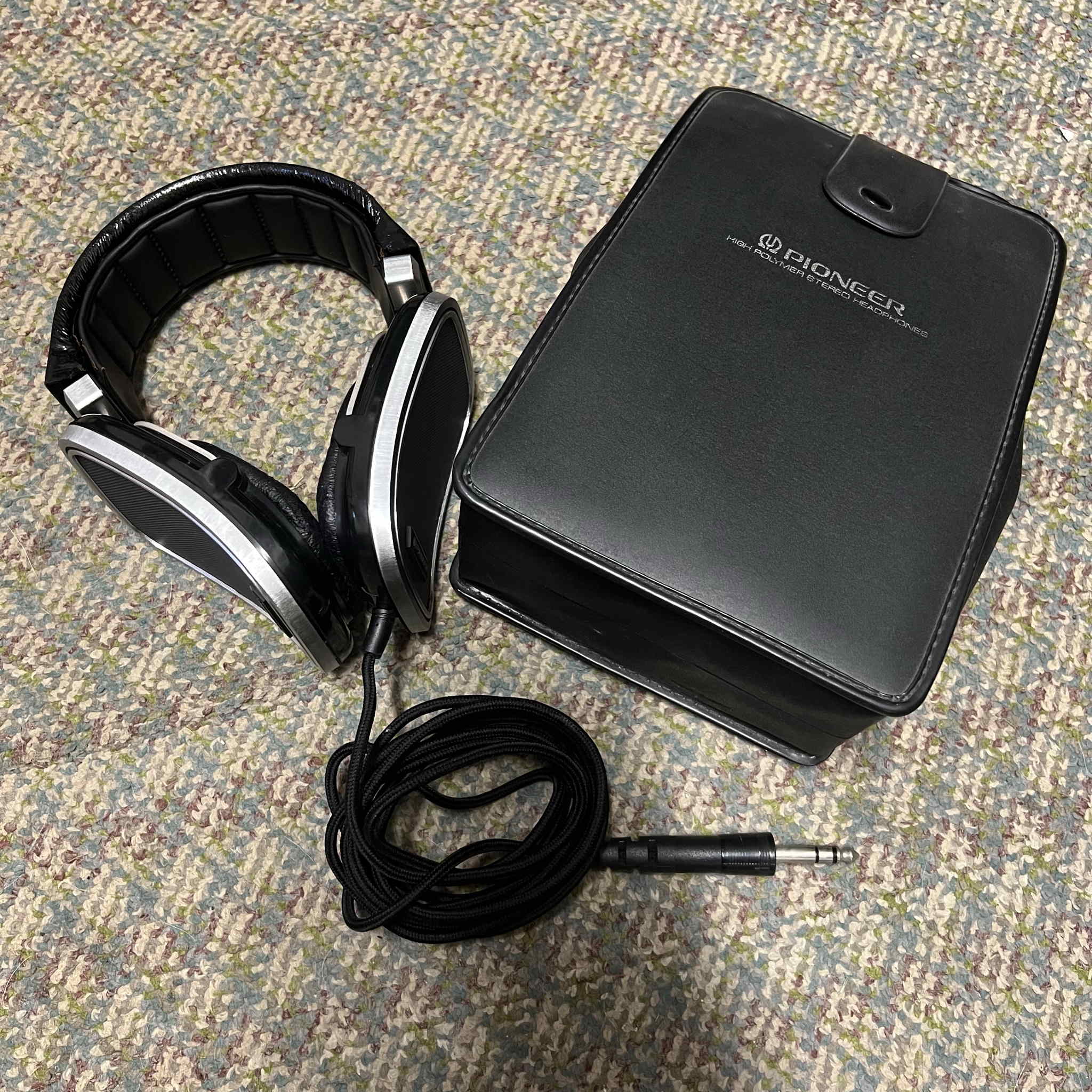 Pioneer SE-500 High Polymer Stereo Headphones Vintage 1981 Used