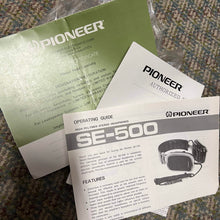 Load image into Gallery viewer, Pioneer SE-500 High Polymer Stereo Headphones Vintage 1981 Used
