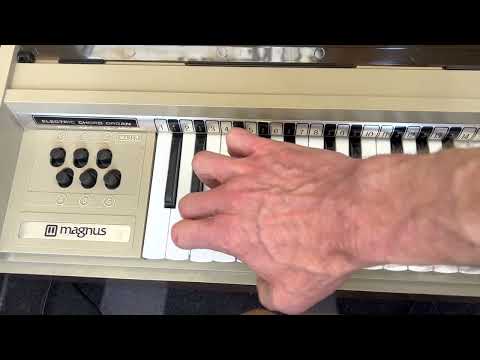 Magnus Portable Electric Chord Organ Vintage 1960s