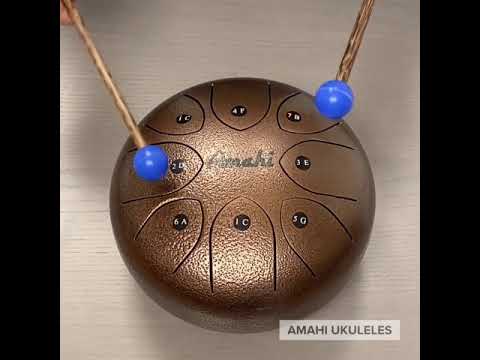 Amahi 8” Steel Tongue Drum Black