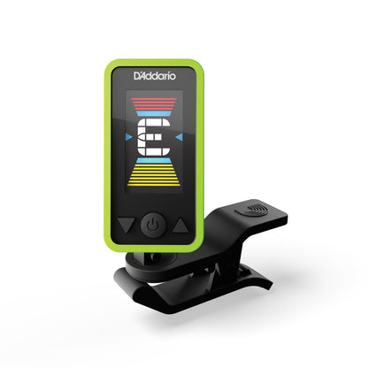 D'Addario Eclipse Headstock Guitar Tuner, Green
