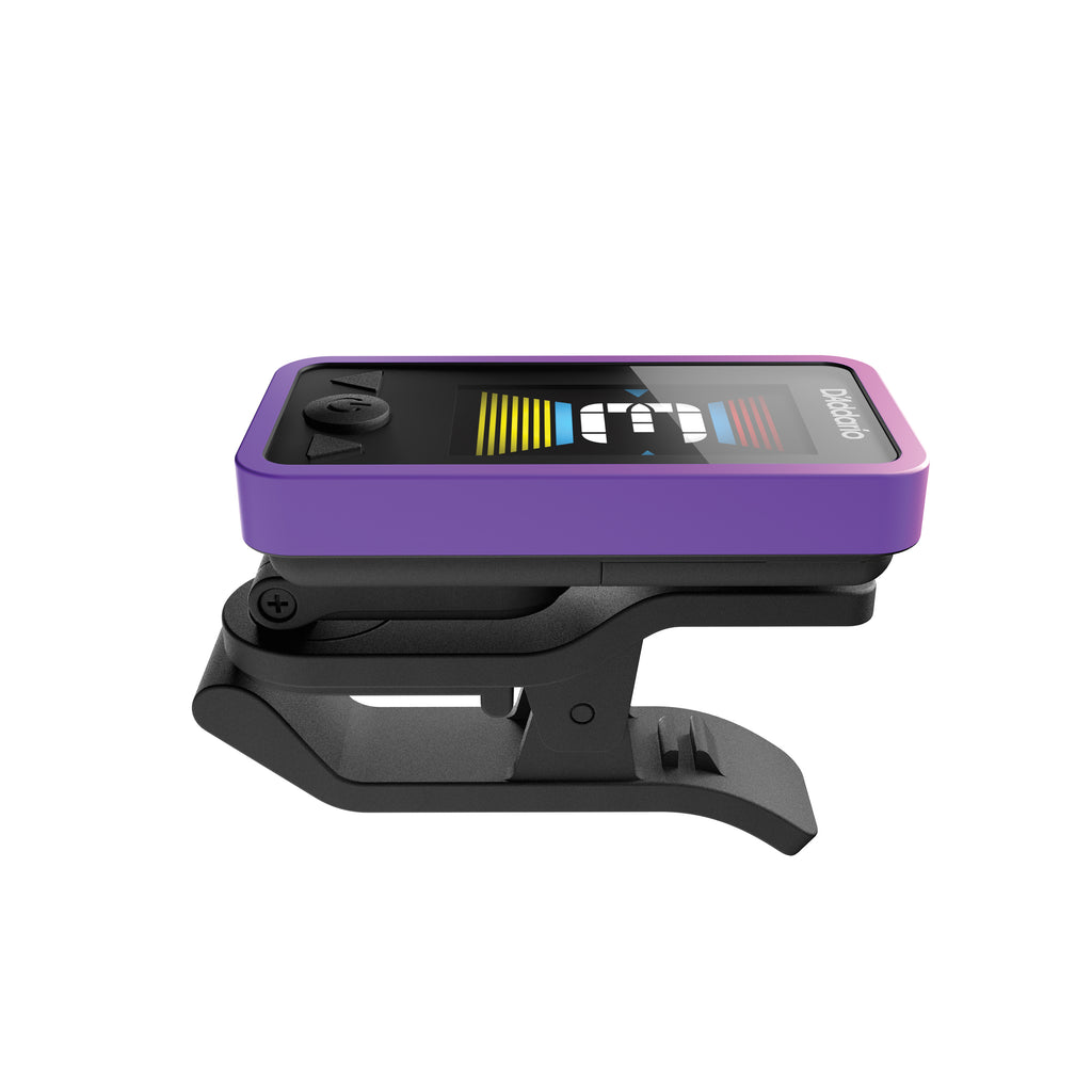 D'Addario Eclipse Headstock Guitar Tuner, Purple