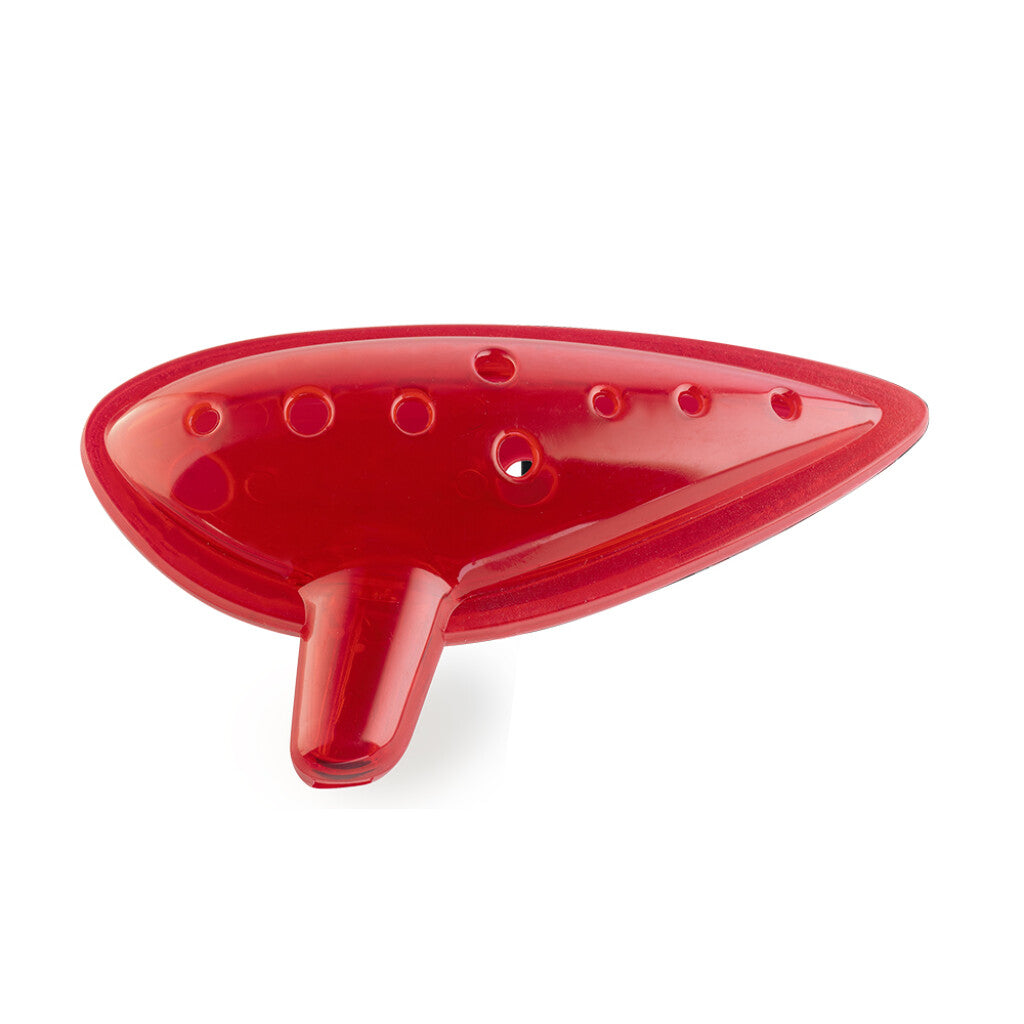 Stagg Red Plastic Ocarina 10-holes