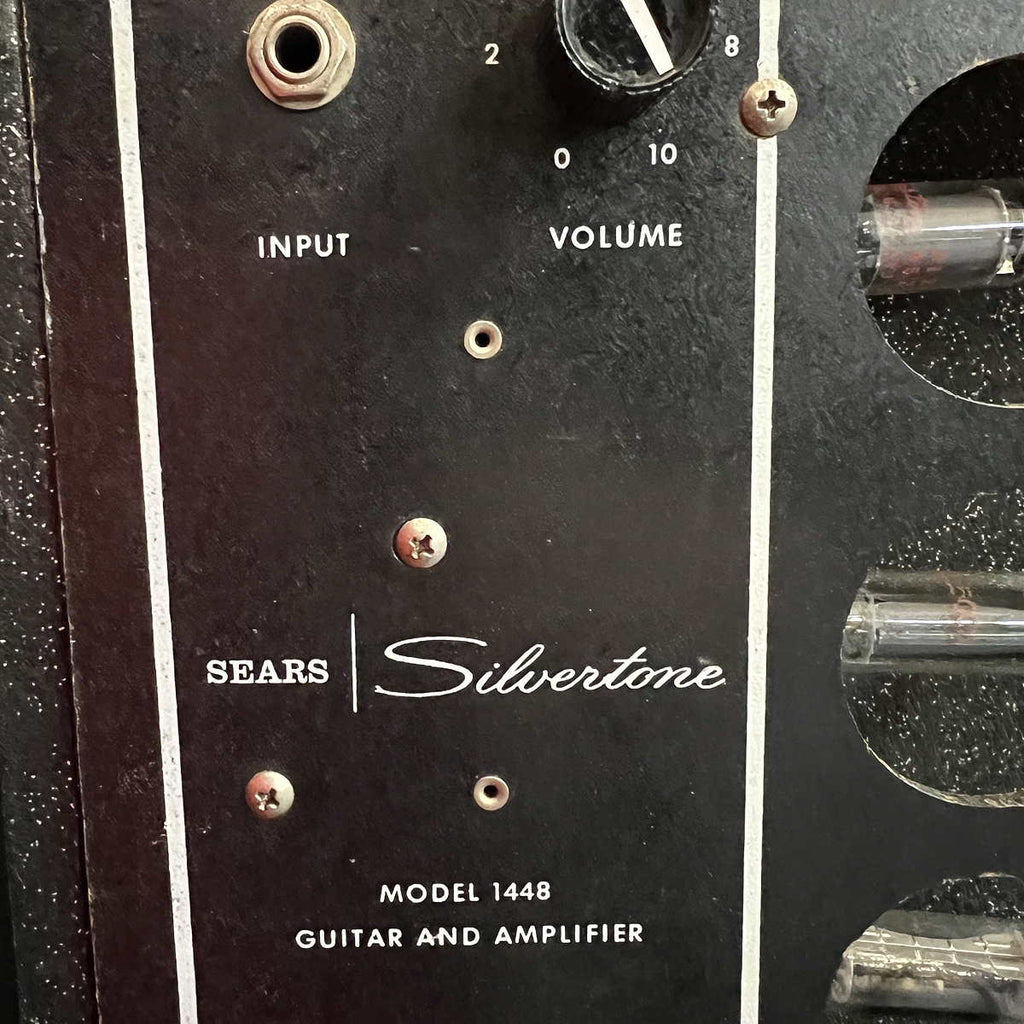 Silvertone 1448 Electric Guitar with Case Amp vintage 1960s
