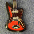 Silvertone 1478 Silhouette Electric Guitar 1960s Sunburst  w/case (used)