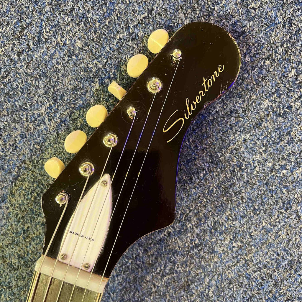 Silvertone 1478 Silhouette Electric Guitar 1960s Sunburst  w/case (used)