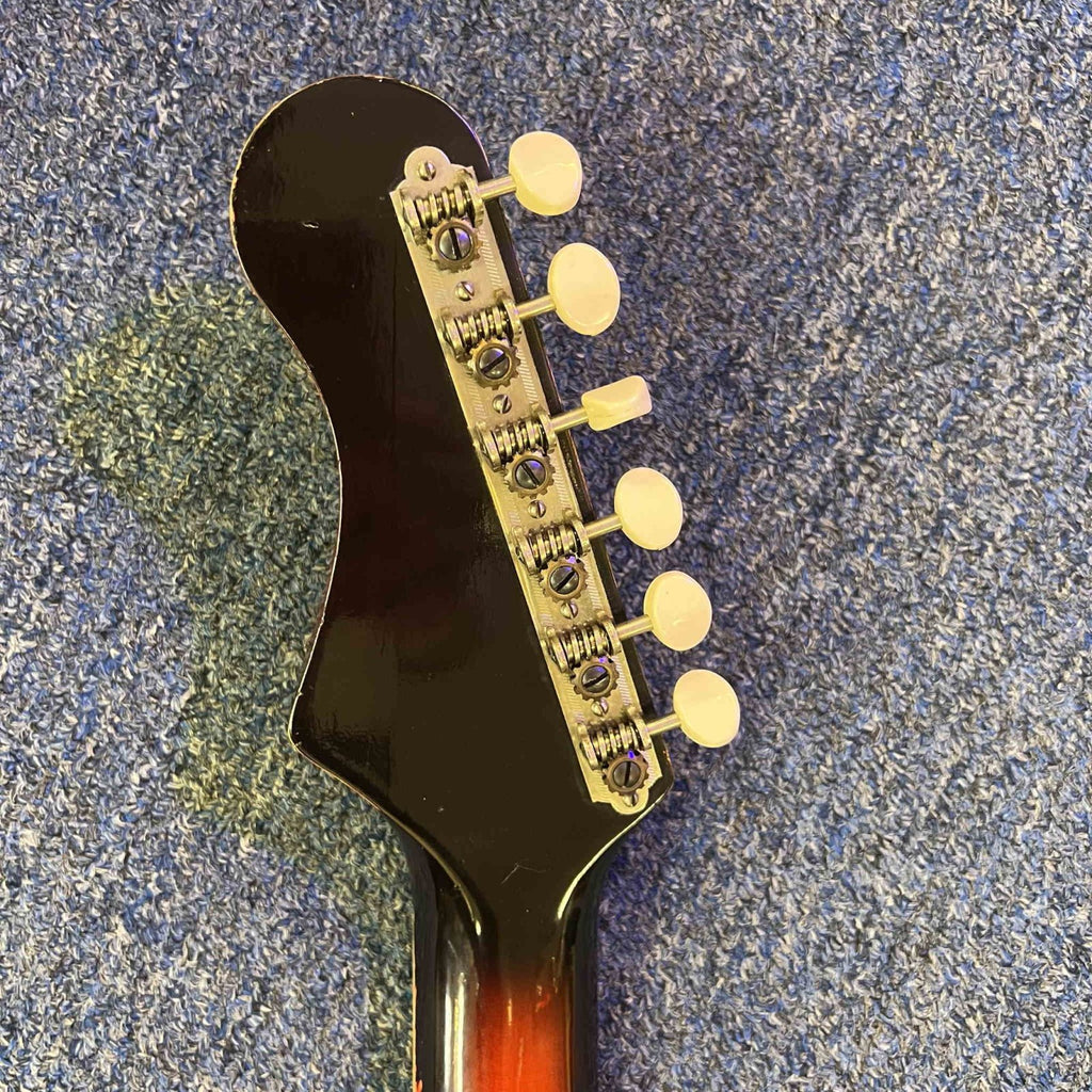Silvertone 1478 Silhouette Electric Guitar 1960s Sunburst  w/case (used)