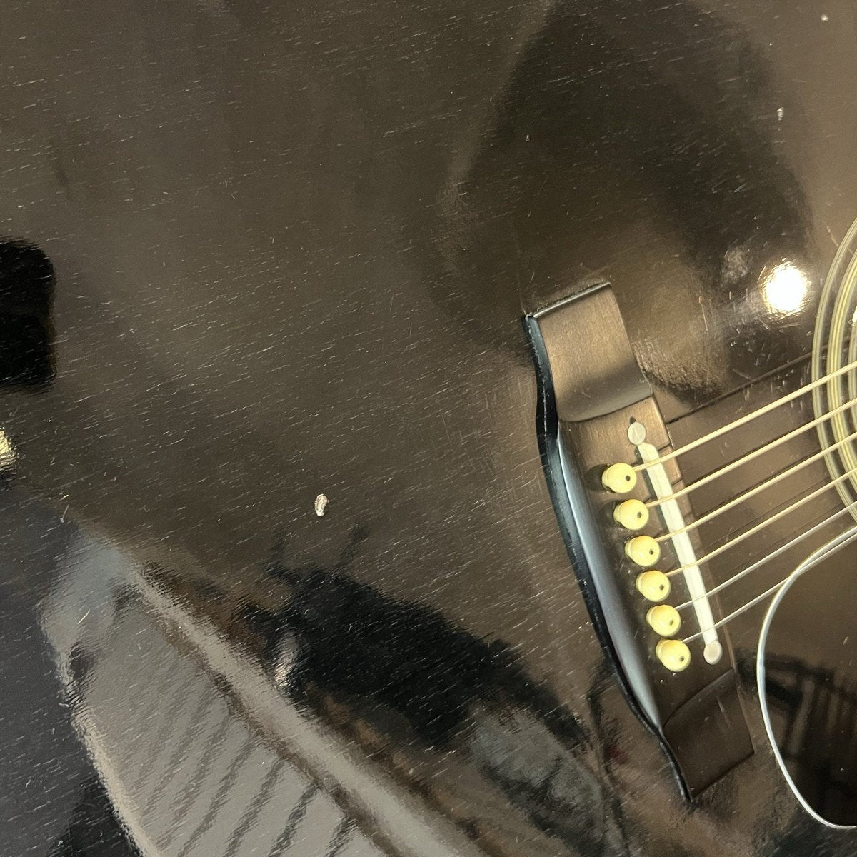 Takamine F-341 Acoustic Electric Guitar Black w/case 1983