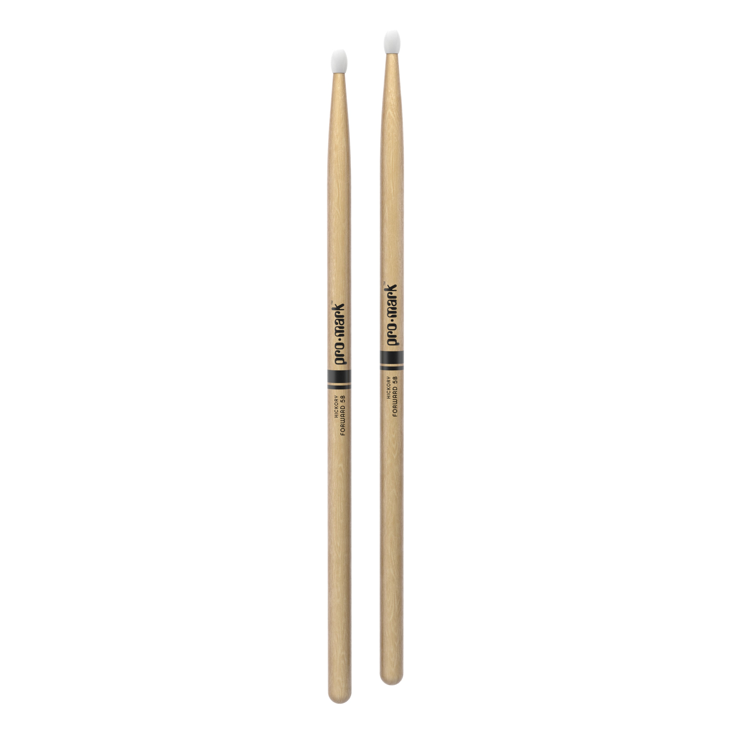 ProMark Classic Forward 5B Hickory Drumstick Oval Nylon Tip