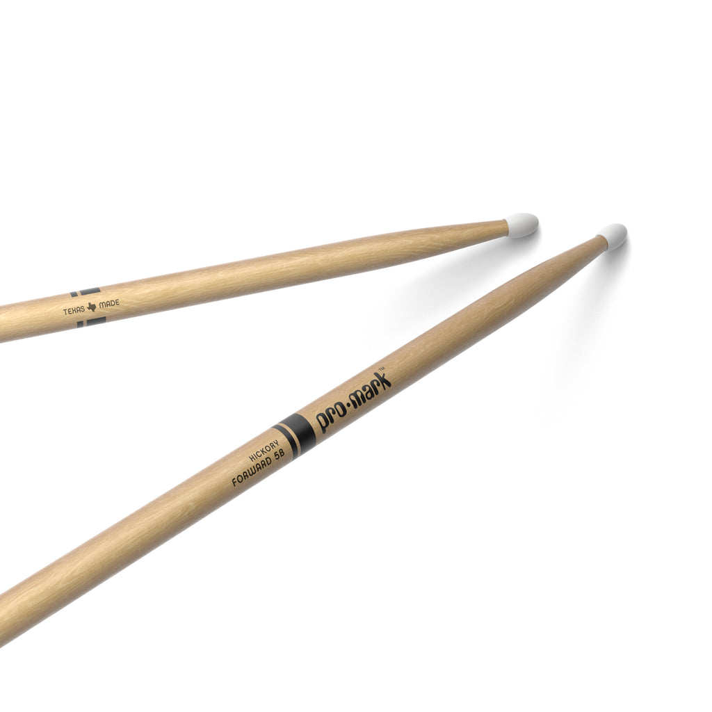 ProMark Classic Forward 5B Hickory Drumstick Oval Nylon Tip