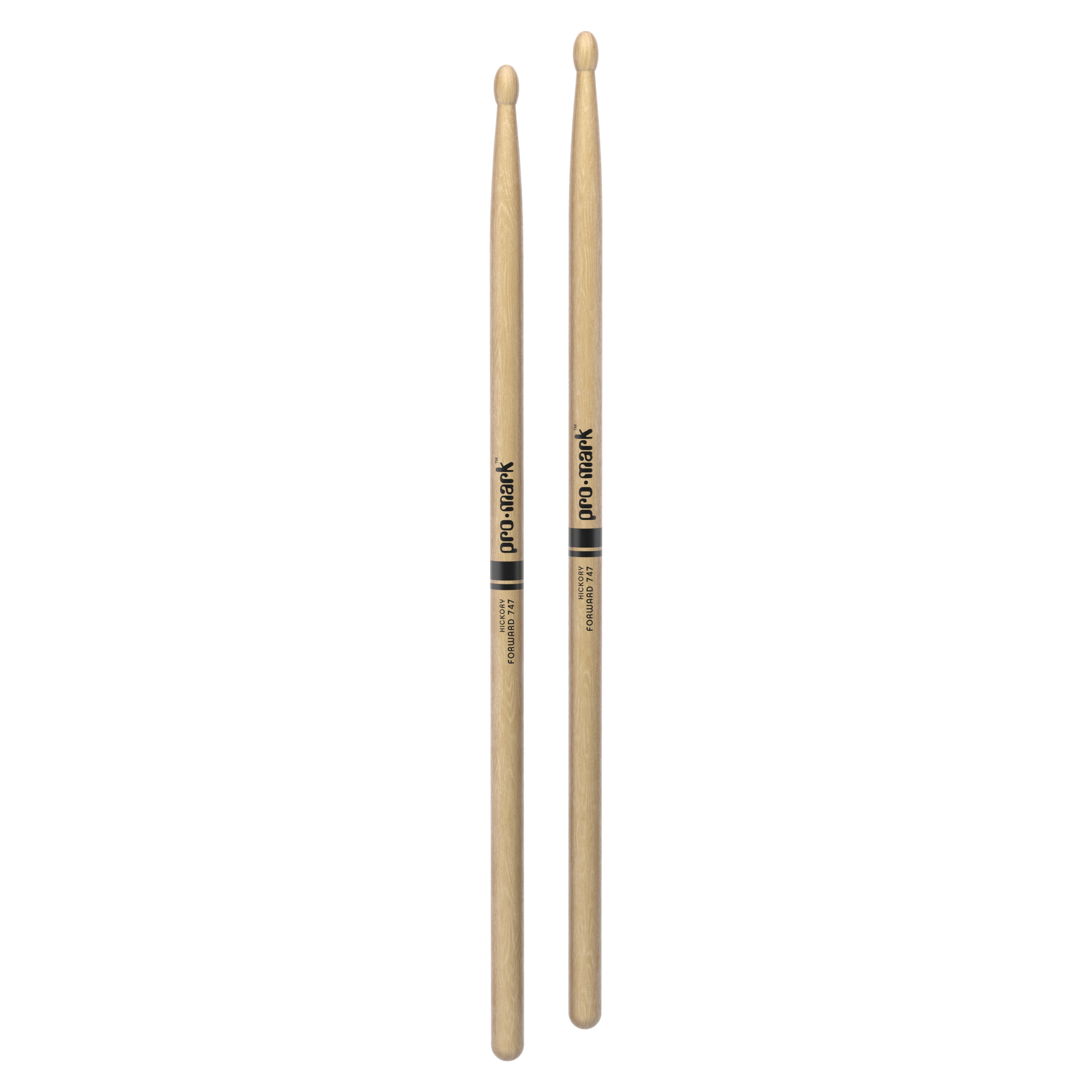 ProMark Classic Forward 747 Hickory Drumstick, Oval Wood Tip