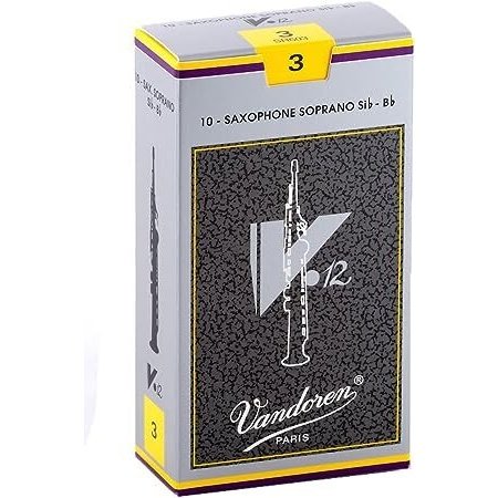 Vandoren Soprano Sax V.12 Reeds Strength #3; Box of 10