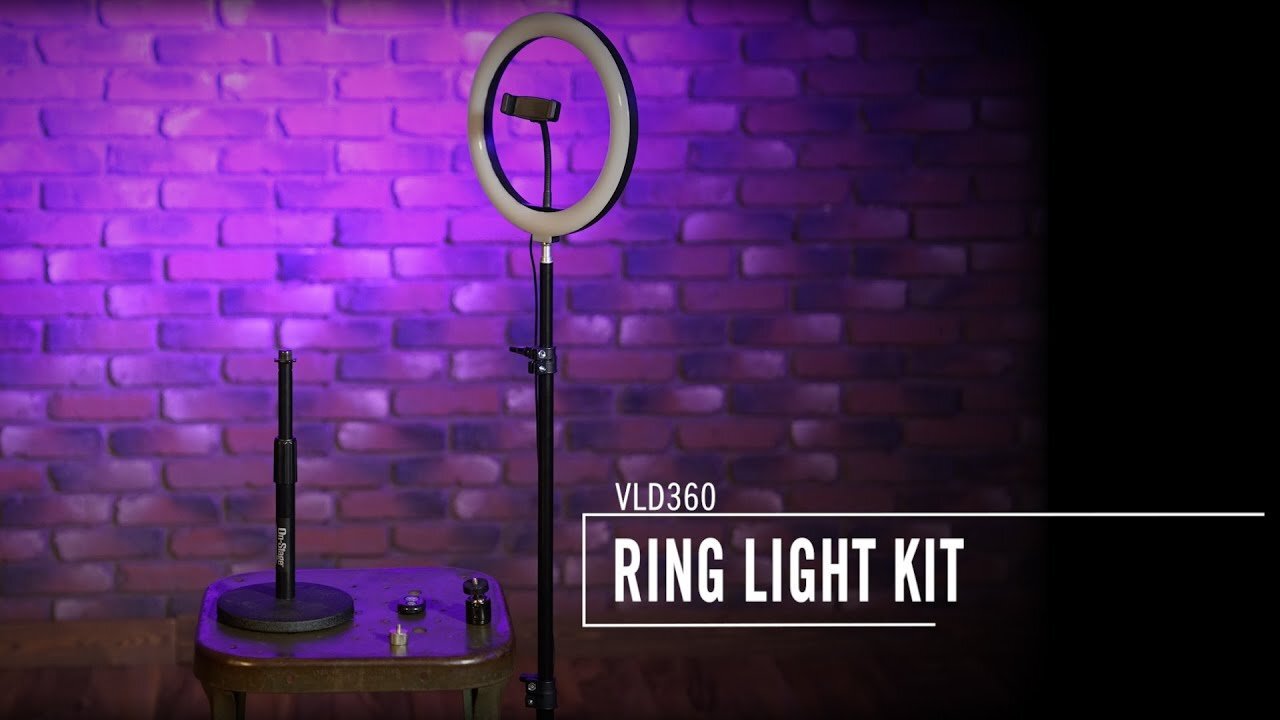 On-Stage VLD360 LED Ring Light Kit