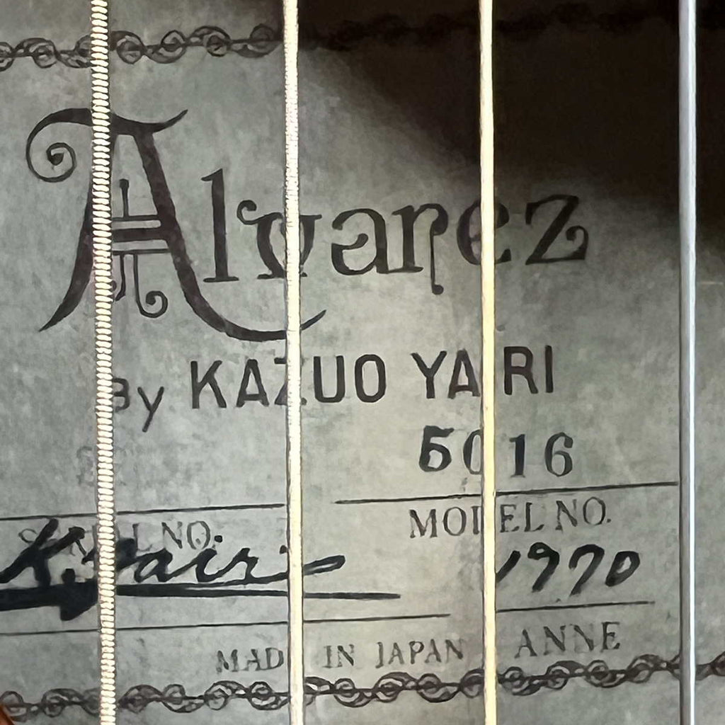 Alvarez Kazuo Yairi 5016 Classical Guitar w/Case 1970