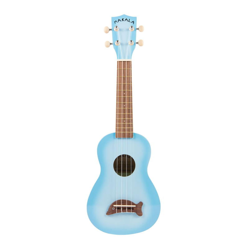Makala Dolphin Bridge Soprano Ukulele Light Blue Burst