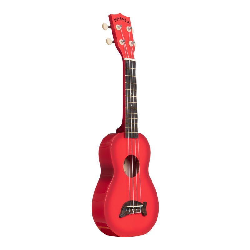 Makala Dolphin Bridge Soprano Ukulele  Red Burst