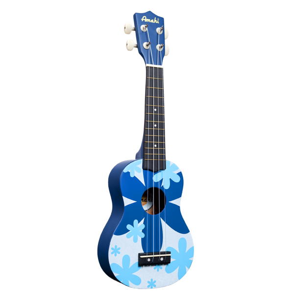 Duplicate UPC: Amahi Blue Flower Soprano Ukulele | 56.00 | 810075400540