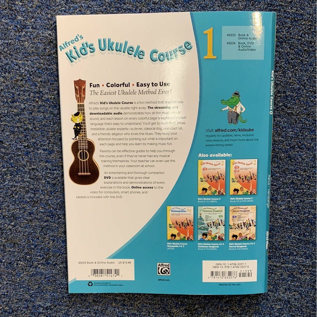 Duplicate UPC: Alfred’s Kid’s  Ukulele Course 1 | 15.99 | 038081514741